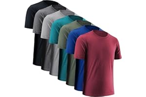 BVNSOZ Boys' Athletic Shirts Performance Sports T-Shirts Moisture Wicking Shirts for Boys