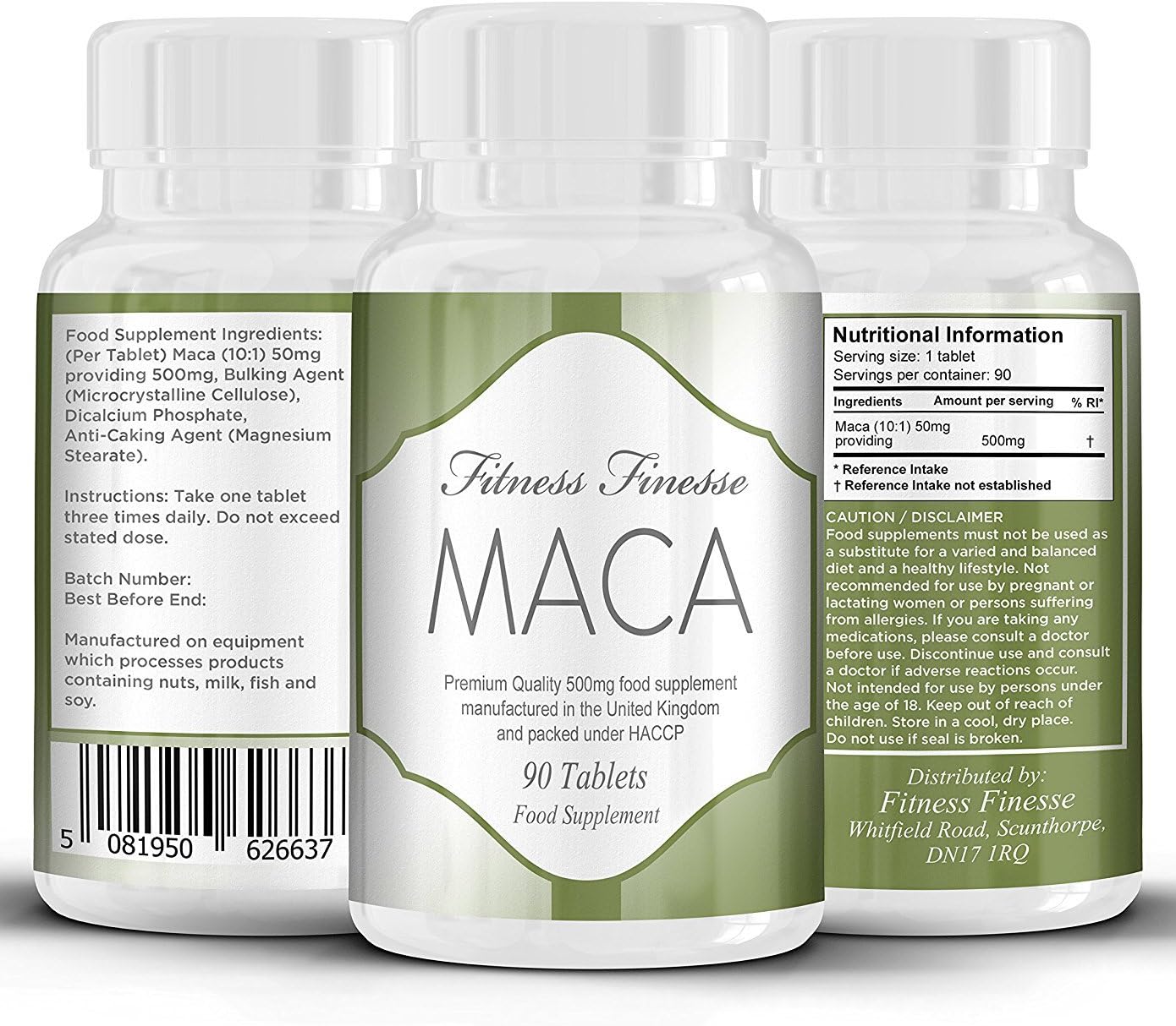 Maca Root 90 Tablets | Maca Root 500mg | Maca Root Extract | Balance Hormones, Aids Sexual Function, Increase Energy And Improve Mood | PMT | Period Pain | Safe And Effective | Manufactured In The UK