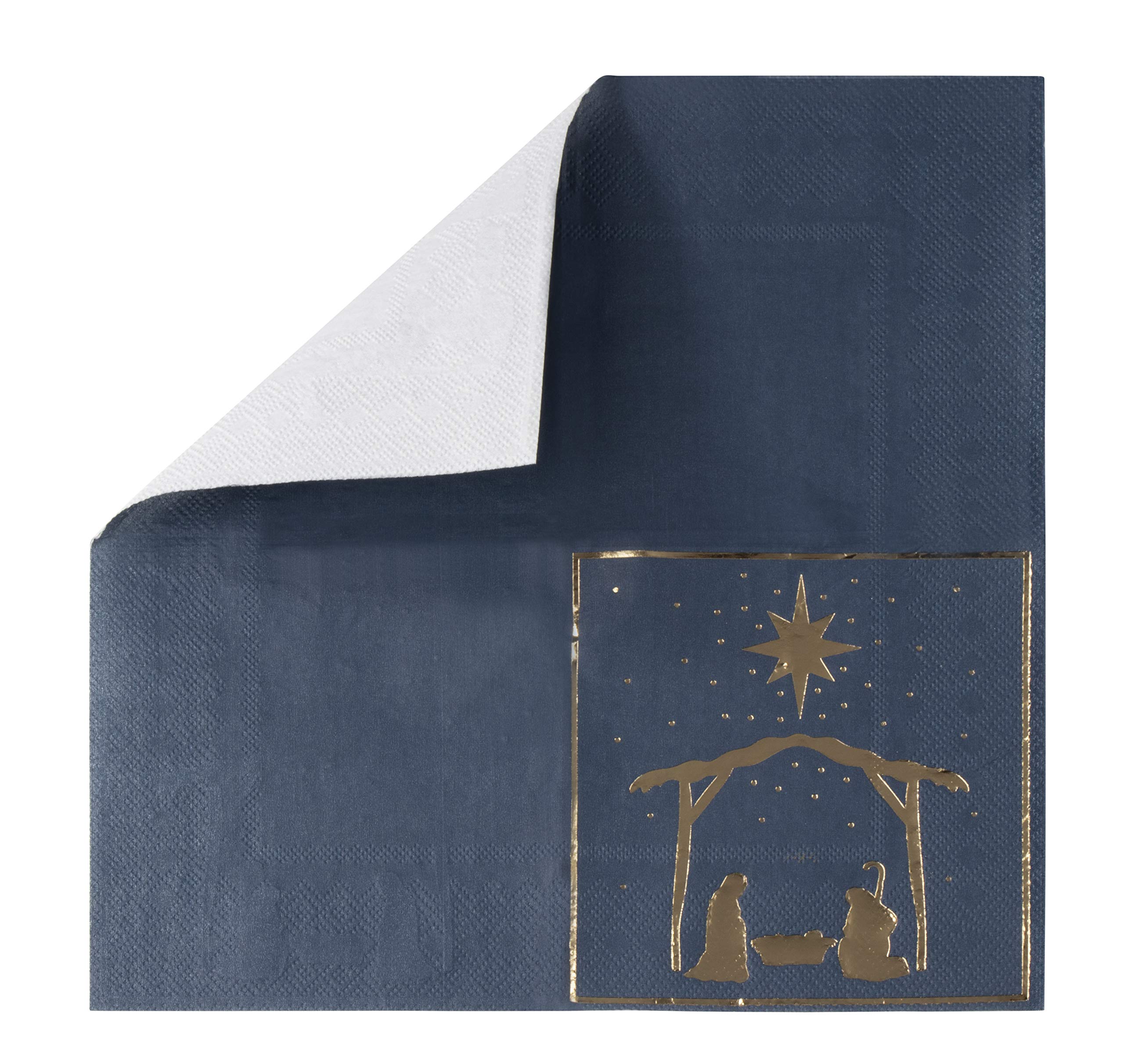 Cocktail Napkins 50Pack Disposable Paper Napkins, Christmas Holidays