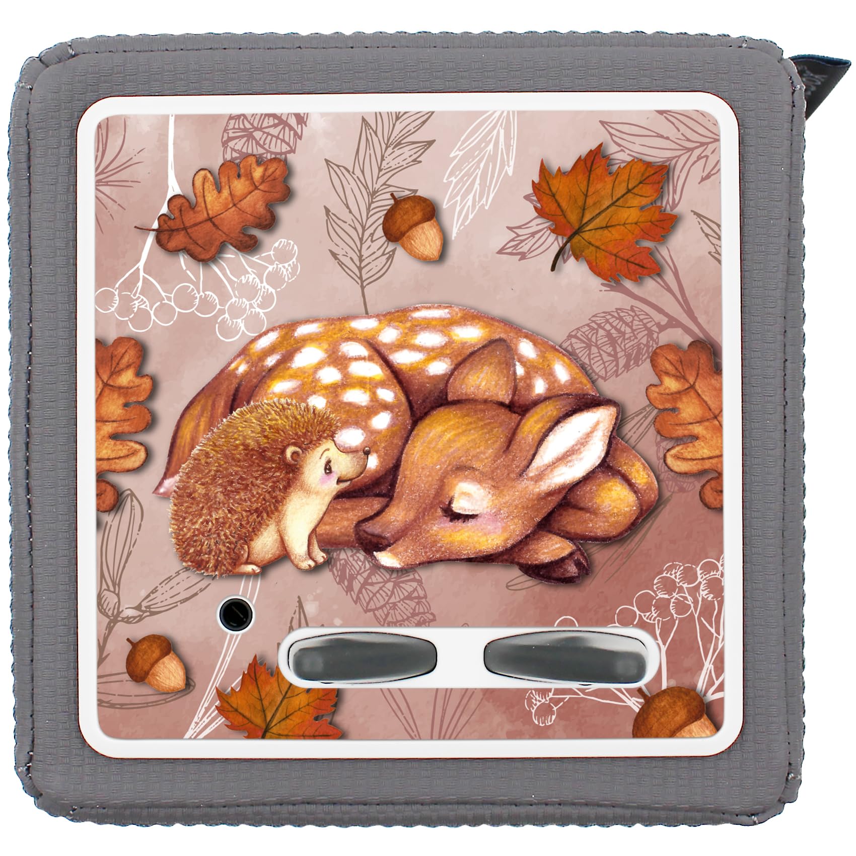 yabaduu Protective Film Cover for Toniebox Perfect Fit Self-Adhesive Child-Friendly Film Accessories for Children Toys (Y031-43 Autumn Hedgehog Deer, Without Name of Choice) โ image 1
