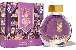 Ferris Wheel Press Fountain Pen Ink, Everyday Ink Collection,Vibrant Purple with Rose Gold Shimmer, 38ml
