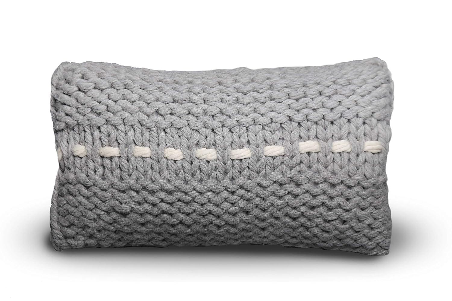 Chunky Cushion Knitted Pillow Decorative Knit Rectangular
