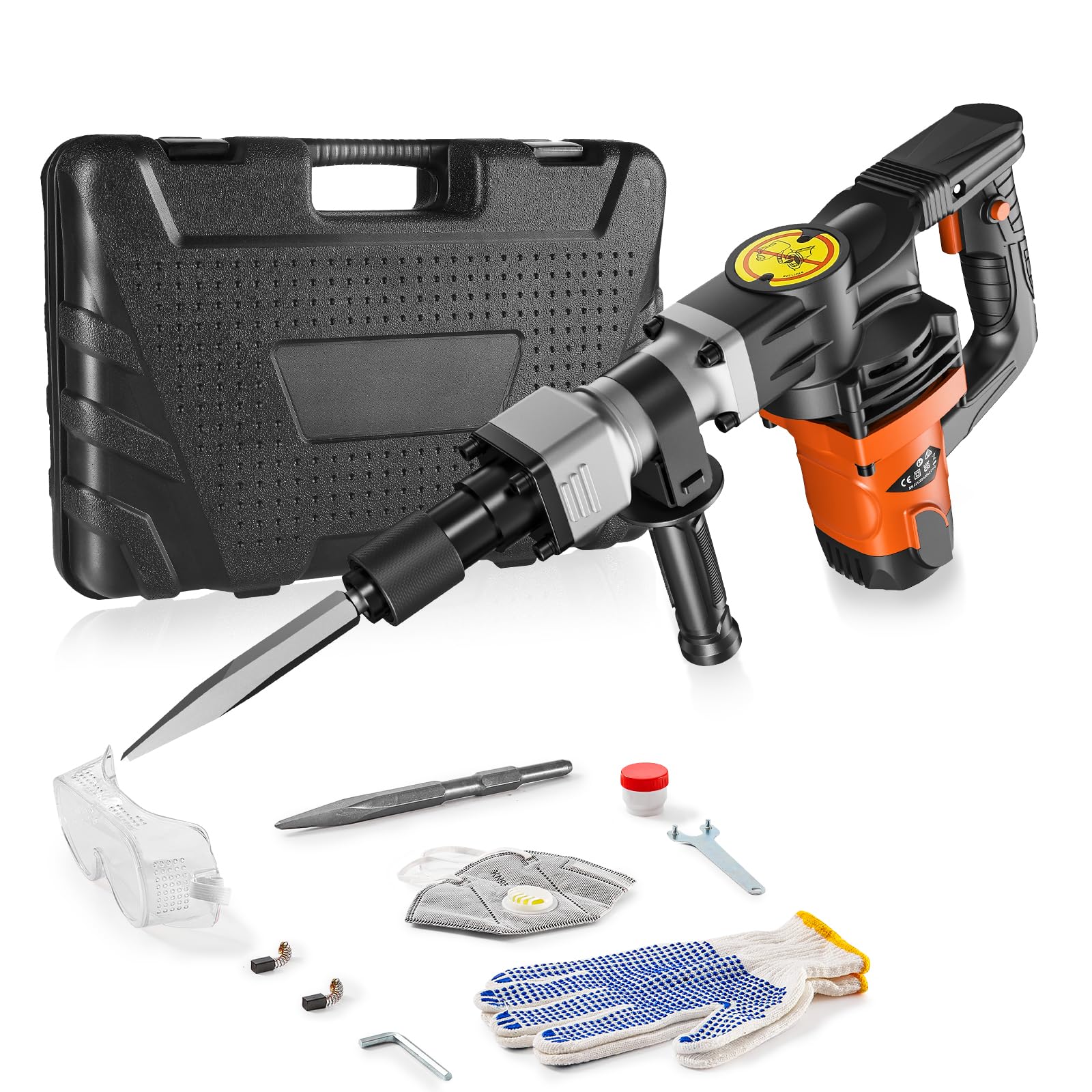 VEVOR 1400 W 2 Chisel Bit 2900 BPM 110 -Volt Corded