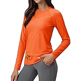 Cavva Thermal Shirts for Women Long Sleeve Lightweight Tops Base Layer Soft Fleece Crew Neck Underwear Cold Weather