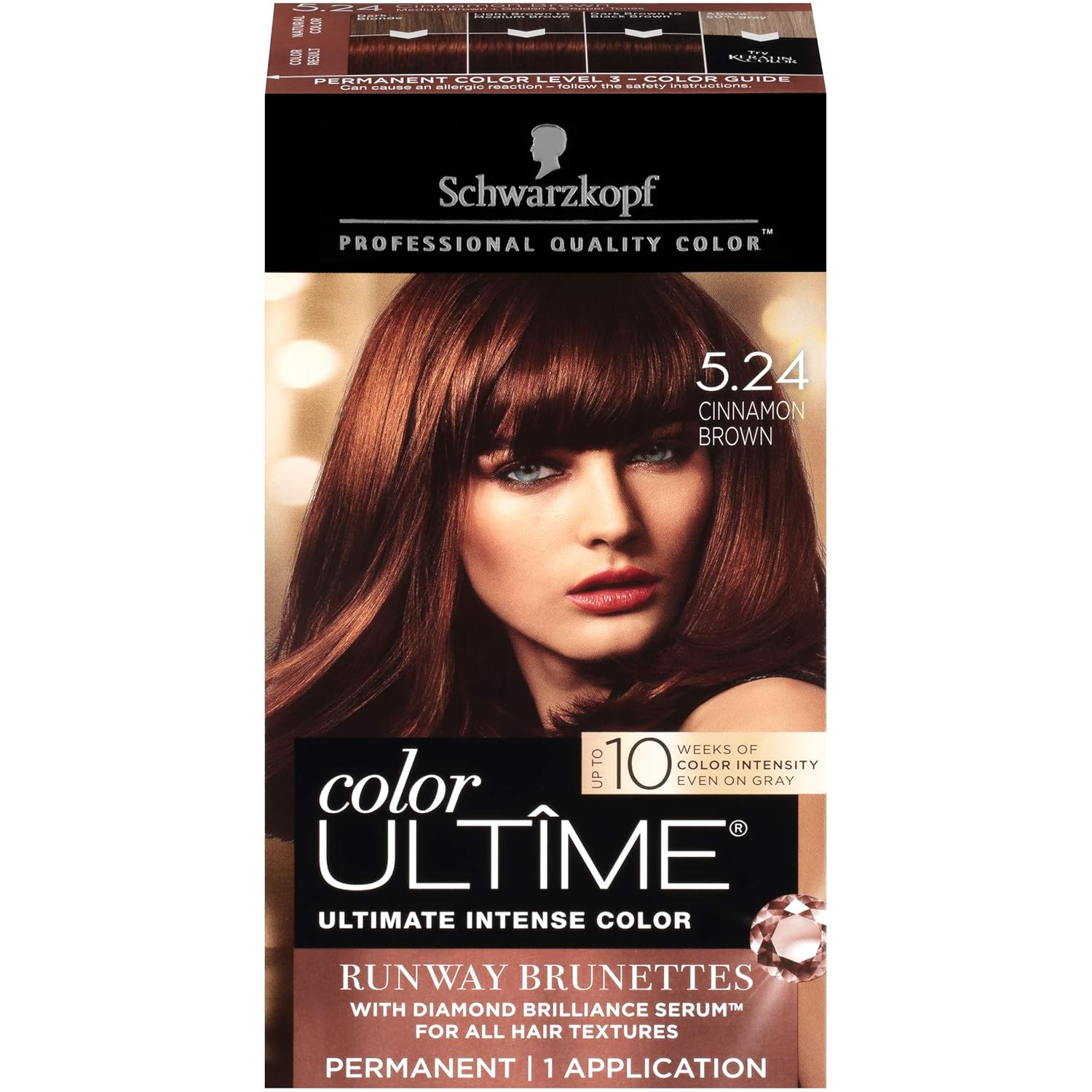 Schwarzkopf Ultime Hair Color Cream, Cinnamon Brown, 5.24, 2.03 Ounces : Beauty