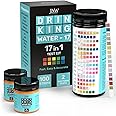 JNW Direct 17-in-1 Drinking Water Test Kit - 100 Strips + 2 Bacteria Tester Kits - Well, Tap, Home, City Water Testing Strip for Lead, Alkaline, Chlorine, Hardness, Iron, Fluoride, Copper & More