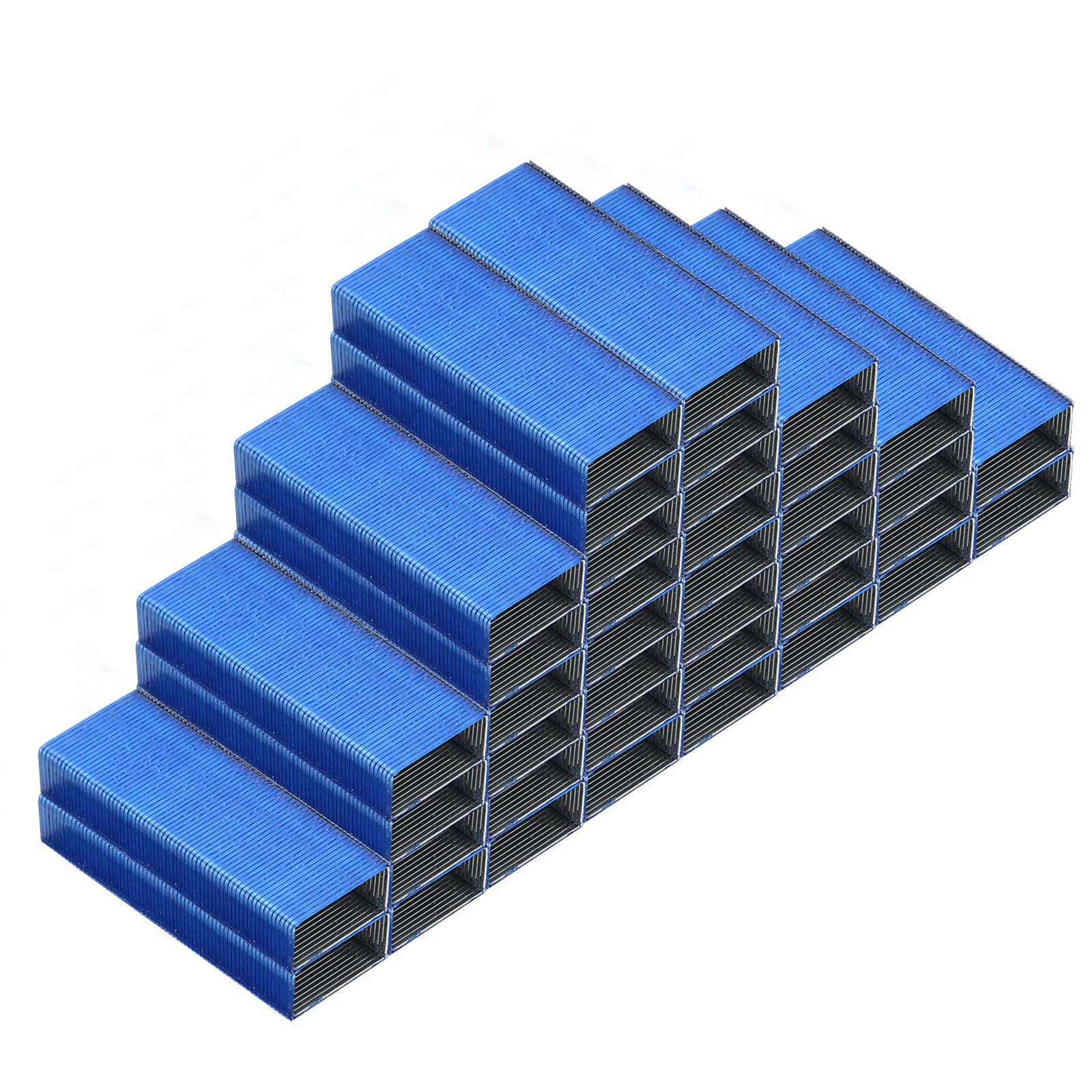 PATIKIL Staples for Stapler, 8 Pack(1000Pcs Staples Per Pack) #10 Mini 3/16 Inch Length Staples Jam Free for Home Office Supplies, Blue