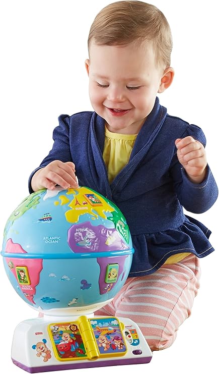laugh and learn greetings globe