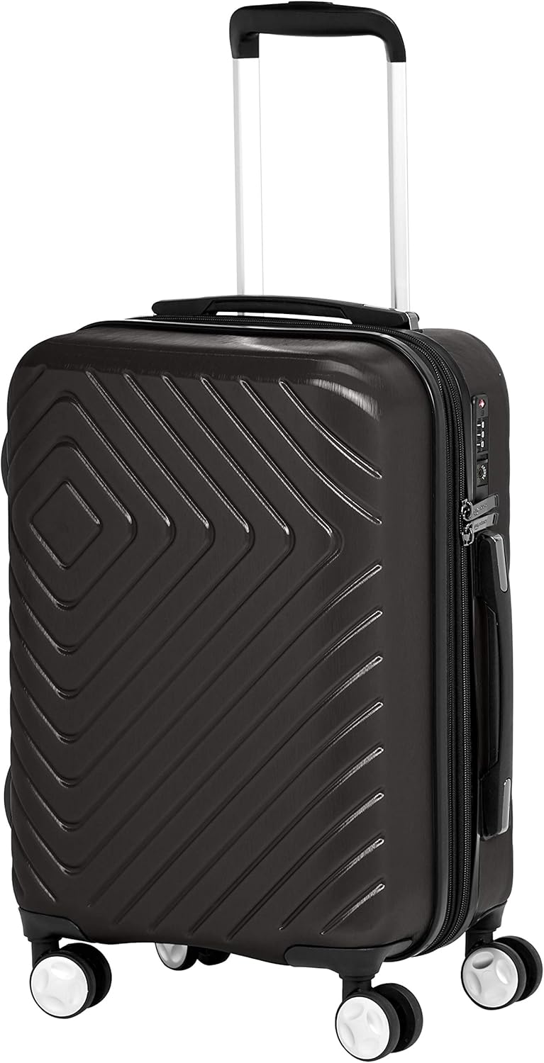 cream hard shell suitcase