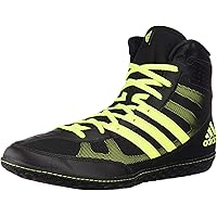 adidas Mat Wizard David Taylor Edition Wrestling Shoes Black/Solar Yellow Size 10