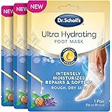Dr. Scholl's Ultra Hydrating Foot Peel Mask 3pk, Intensely Moisturizes Repairs and Softens Rough Dry Skin with Urea, 3 Count