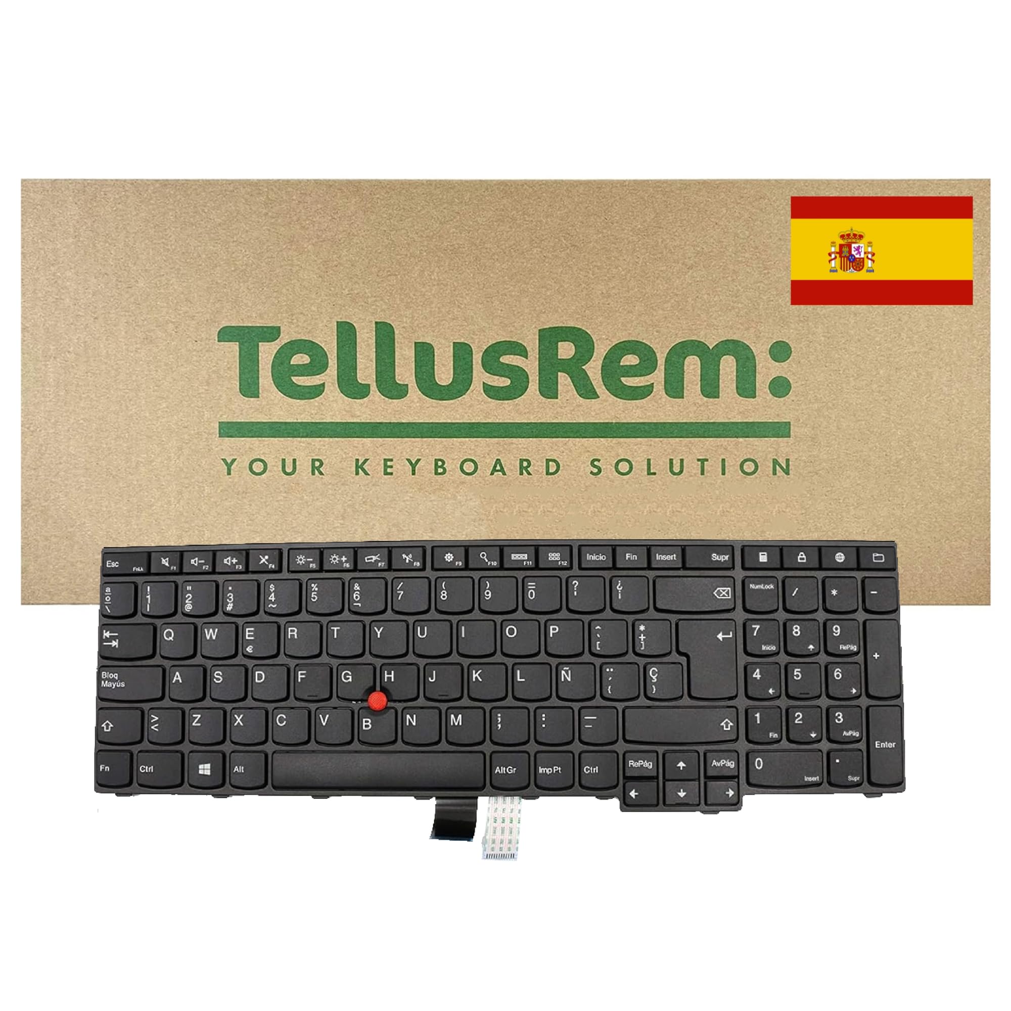 replacement Spanish non-backlit keyboard for Lenovo Thinkpad E550 E560 E560c