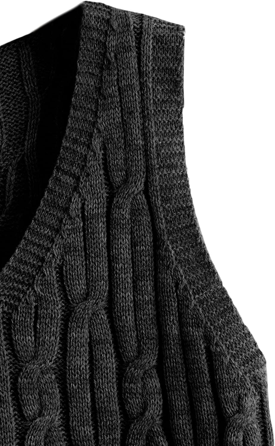 Romwe Women's Cable Knit Crop Sweater Vest Preppy Style Sleeveless V Neck Knitwear Tank Tops at  Women’s Clothing store