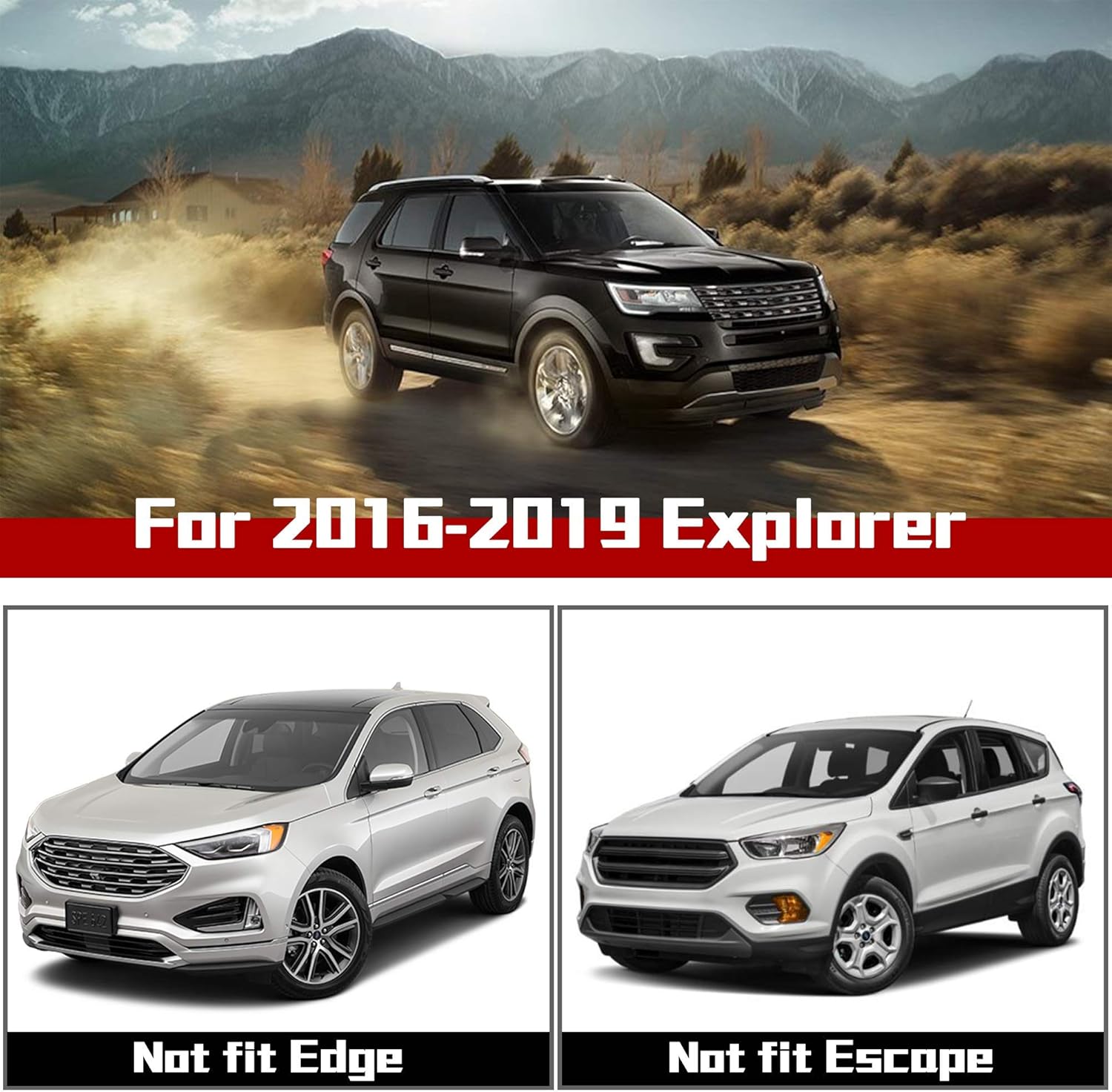 Richeer Roof Rack Cross Bars For 16 19 Explorer With Side Rails Cargo Racks Rooftop Luggage Canoe Kayak Bicycle Roof Bag Cargo Bars Automotive Urbytus Com