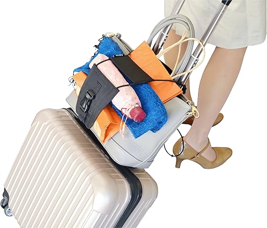 Amazon Co Jp Smarttravel スーツケースとバッグを1つにまとめる 安定感抜群 高級荷物固定ベルト オックスフォード生地使用 サブバッグ固定 ずり落ち防止 コンパクト 調整可能 ワンタッチ簡単装着 旅行用品 旅行小物 通販