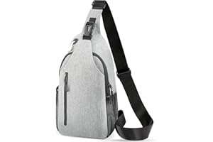 HESEE Crossbody Sling Bag for Women & Men, Waterproof Sling Backpack, Lightweight Shoulder Chest Bag for Hiking, Travel