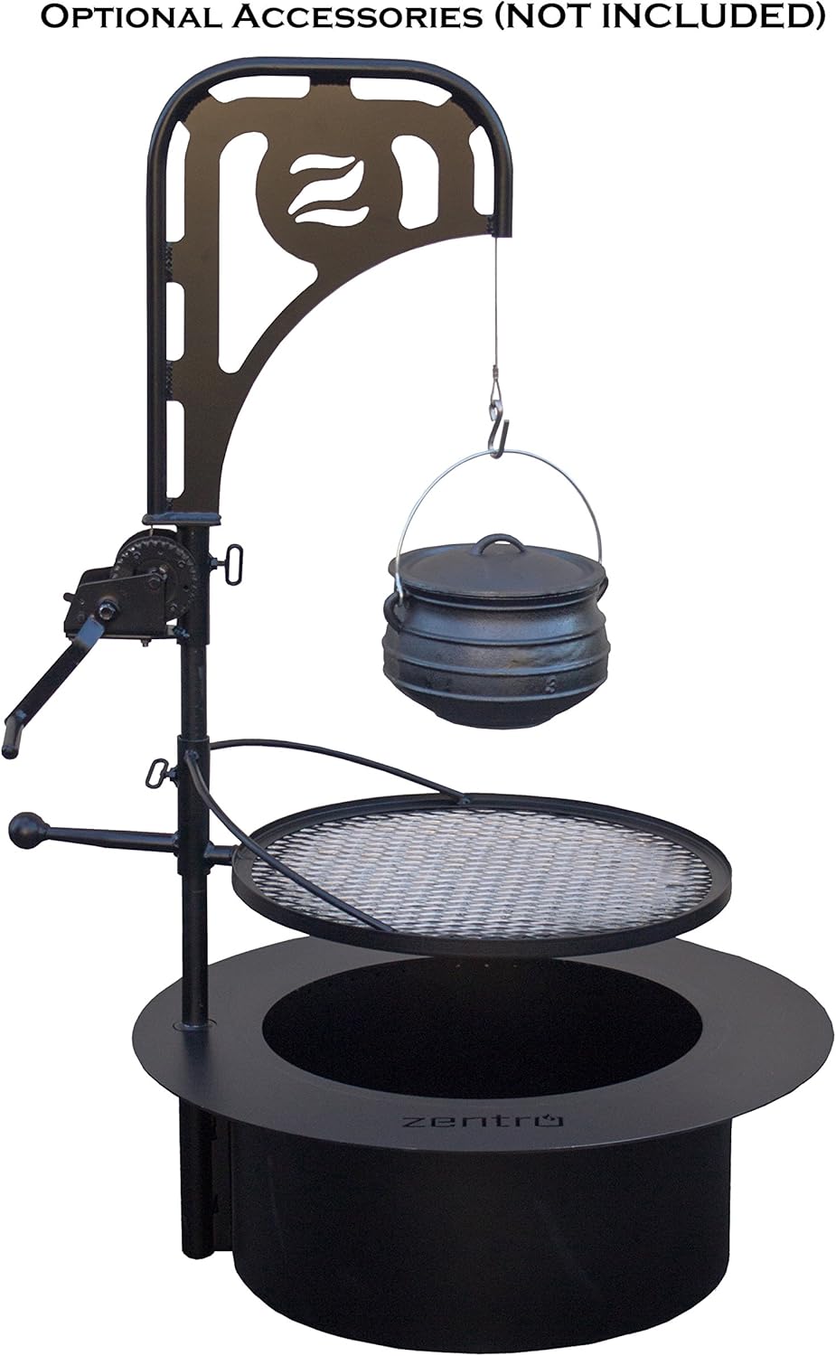 breeo outdoor fire pit accessories on Amazon Com Zentro Fire Pit Insert Smoke Reducing Heavy Duty And American Made 24 Zentro Fire Pit Garden Outdoor