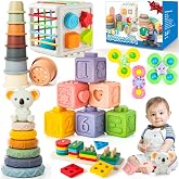 Somastung 6-in-1 Baby Toys 6 to 12 Months, Montessori Toys for Babies 6-9-12-18 Months
