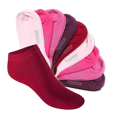 Footstar - Kinder SNEAK-IT! KIDS Kinder Sneaker Socken für Mädchen & Jungen - 10 Paar - Viele frohe Farben für Kinder 23 26, 