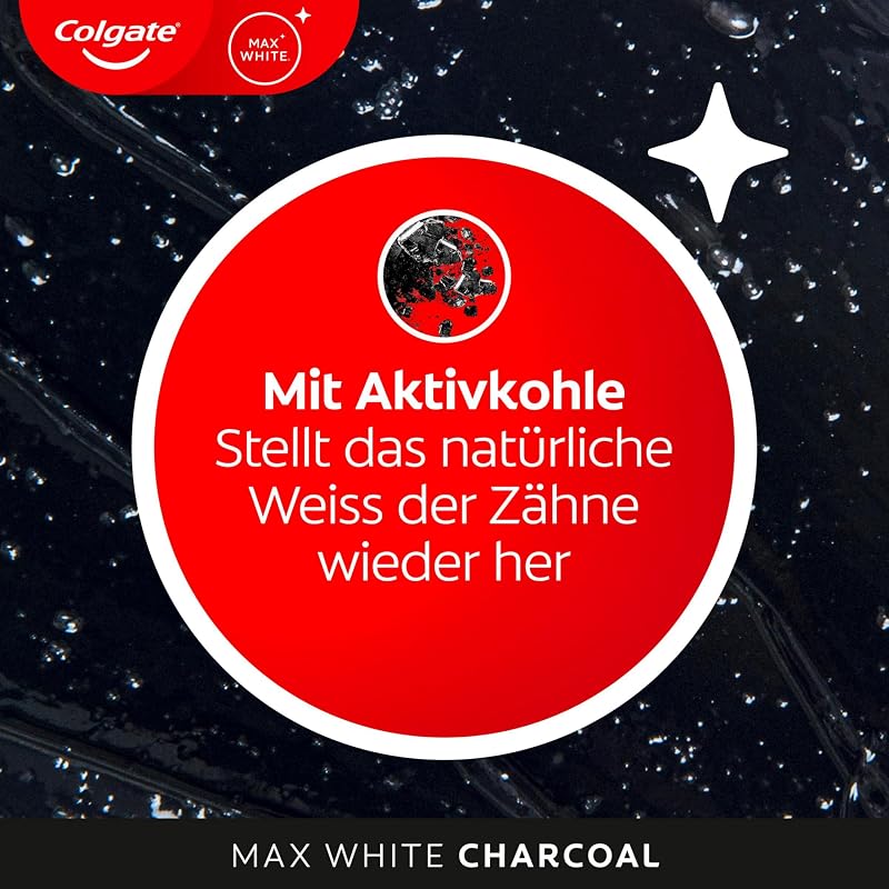 Zahnpasta Max White Charcoal, 4x 75 ml