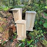 Selections Wooden Bat House Roosting Box with Landing Perch & Grooved Interior view 3