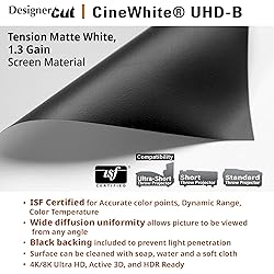 Elite Screens Designer Cut 135" Diag. 16:9, 8K 4K