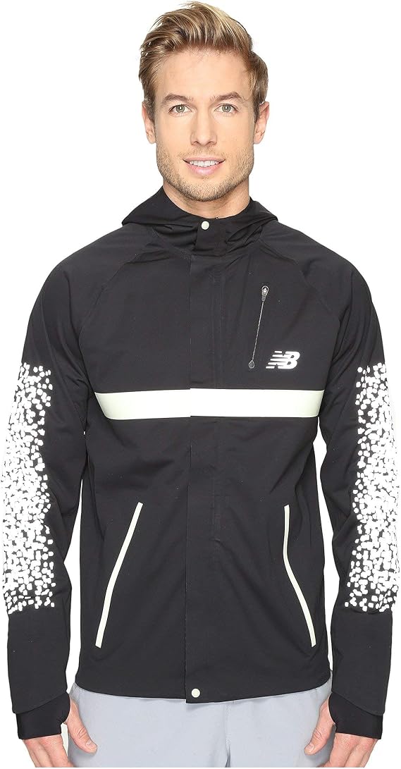 new balance hi viz running jacket