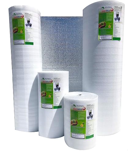 Double Foil Reflective Foam Core Insulation Roll – 21" X 16 Ft – Perfect For Garage Doors