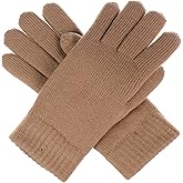 Be Your Own Style BYOS Winter Women's Toasty Warm Plush Fleece Lined Knit Gloves in Solid & Glitter