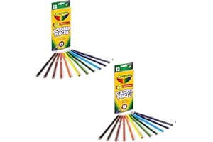 Crayola Long Assorted Colored Pencils bundled by Maven Gifts- pack of 24