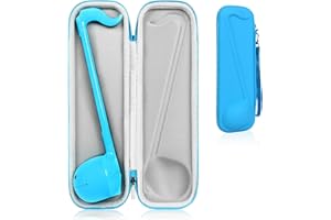 SNAWIKIBAG Carrying Hard Case Compatible for Otamatone Japanese Electronic Musical Instrument, Portable Synthesizer Designed for Otamatone Music Toy Storage Bag with Hand Strap, Case Only…