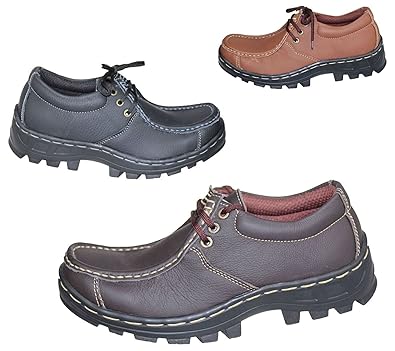 Kollache Boys Lace Up Shoes Mild Leather Casual Comfort Boots