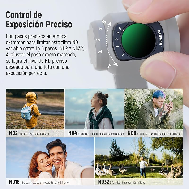 Kit de Filtro e Lentes Compatíveis com DJI Pocket 4/3 / Xtra Muse