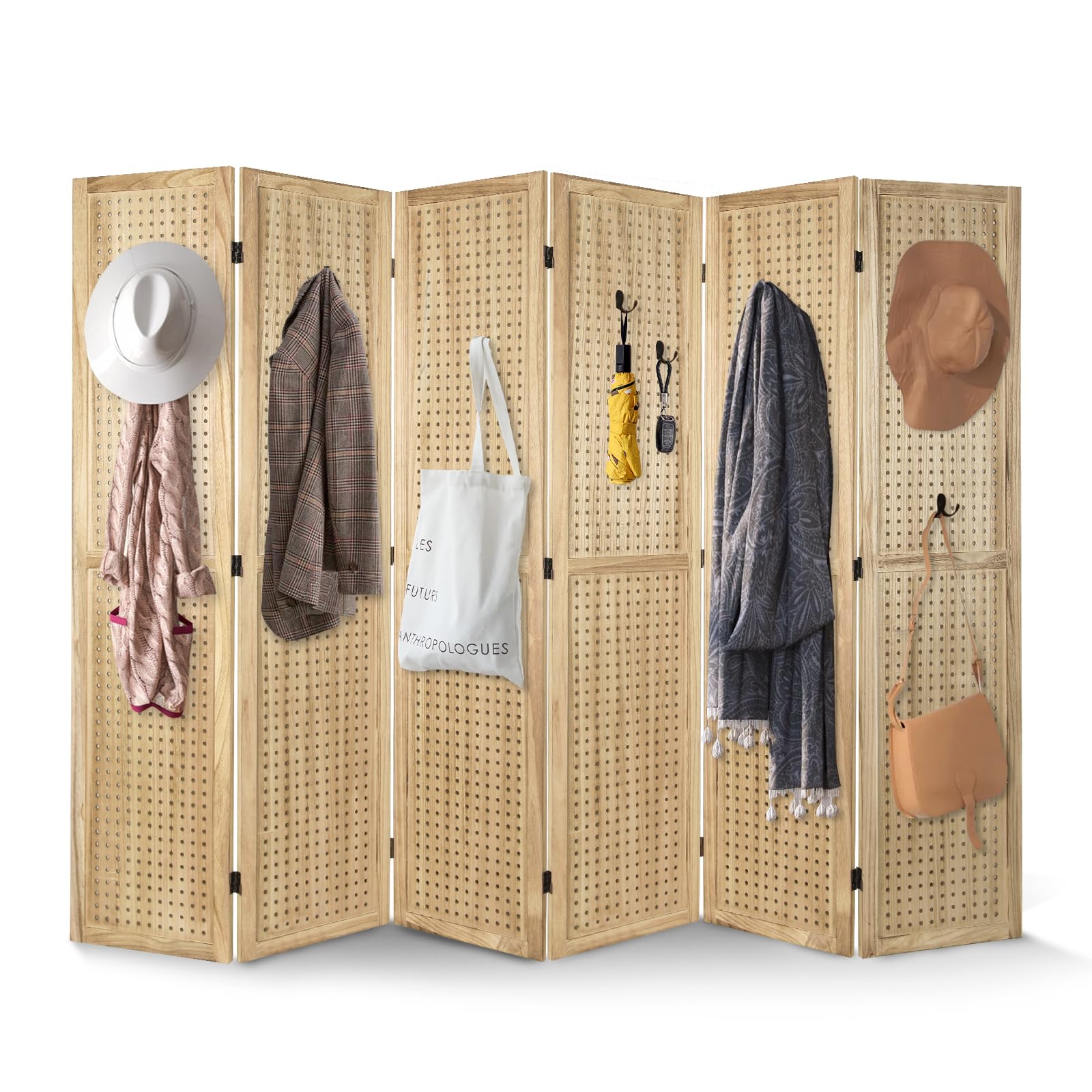 Babion 6 Panel Pegboard Display, Peg Board Room