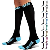 SB SOX Compression Socks (20-30mmHg) for Men & Women - Best Stockings for Running, Medical, Athletic, Edema, Diabetic, Varicose Veins, Travel, Pregnancy, Shin Splints