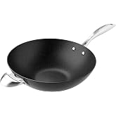 Scanpan Pro IQ 12.5 inch Nonstick Wok - Compatible with All Cooktops, Induction Ready, Metal Utensil Safe, Oven Safe to 500&deg;F, Dishwasher Safe