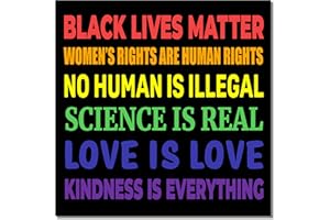 ELLOPI Extra Large, Easily Readable 5x5 in Bumper Sticker 1 Pk. Kindness is Everything LGBTQ Pride Vinyl Decals. Colorful, Weatherproof Made in USA. Use on Cars, Trucks, Laptop, Windows, Walls, Wood or Glass
