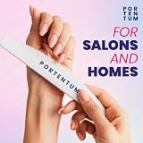 PORTENTUM 8 Pcs Nail Files 100/180 Grit Washable Emery Board Manicure Buffing view 3