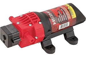 FIMCO INDUSTRIES Fimco High-Flo 5151086 High-Performance 12V Diaphragm Sprayer Pump, 1.2GPM, 60PSI, 5Amp, Round-Up Ready