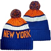 Baseball Team City Beanie, Cuffed Knit Soft Headwear for Women Men Youth, Sports Stylish Winter Hat, Gift for Fans