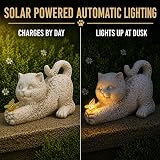 Festive Lights 20cm Solar Cat Memorial Light with Butterfly Warm White LED view 4
