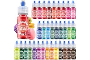 Food Coloring, Nomeca 33 Food Grade Vibrant Colors Food Coloring Liquid Set, Food Dye Color for Baking, Icing, Cookie, Cake D