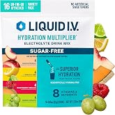 Liquid I.V. Sugar Free Electrolyte Packets, Classic Variety Pack, 16 Count | Scientifically Formulated | Clinically Proven Hydration | Zero Sugar | No Artificial Sweeteners | Non-GMO | Powder Drink Mix