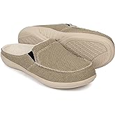 ADAX Men's Plantar Fasciitis & Pain Relief Orthotic Slippers with Arch Support (Size:US 7-US 14)