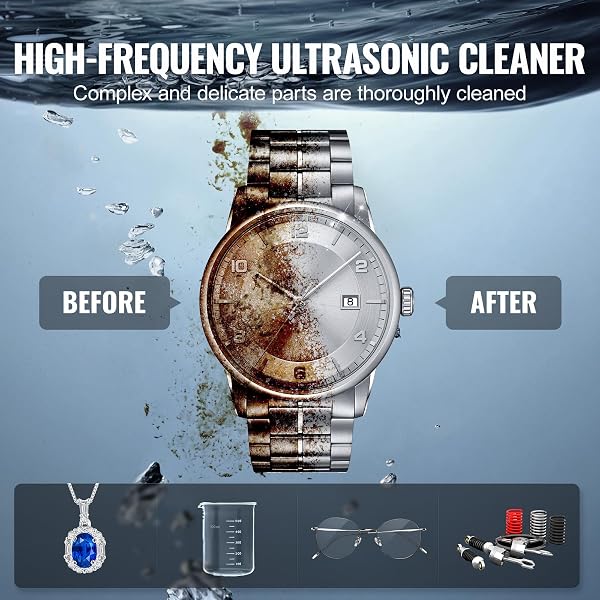 VEVOR 15L SONIC CLEANER WITH HEATER TIMER & BASKET, PROFESSIONAL DIGITAL SONIC CAVITATION MACHINE, 360W CLEANING MACHINE FOR LAB TOOLS, METAL PARTS, CARBURETOR, BRASS, AUTO PARTS, ENGINE PARTS