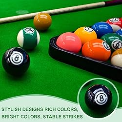 HMQQ Billiard Balls Set 2-1/4" Regulation Size Pool