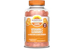 Nature's Bounty Sundown Vitamin C Gummies With Rosehips And Citrus Bioflavonoids, Orange Flavored, 90 Count