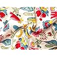 Rastogi Handicrafts Cotton Fabric Printed Hand Block Width - 44 Inches Size 1 Yard (Fabric 21)