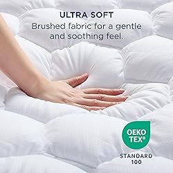 Bedsure King Mattress Pad - Quilted Fitted Mattress