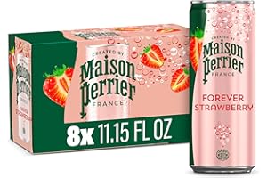 Maison Perrier Forever Strawberry Flavored Sparkling Water, 11.15 Fl Oz Cans, 8 Count 89.2 fl oz